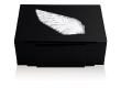 Victoire cigars box in numbered edition, black lacquered with clear crystal, 100 cigars black lacquered - Lalique